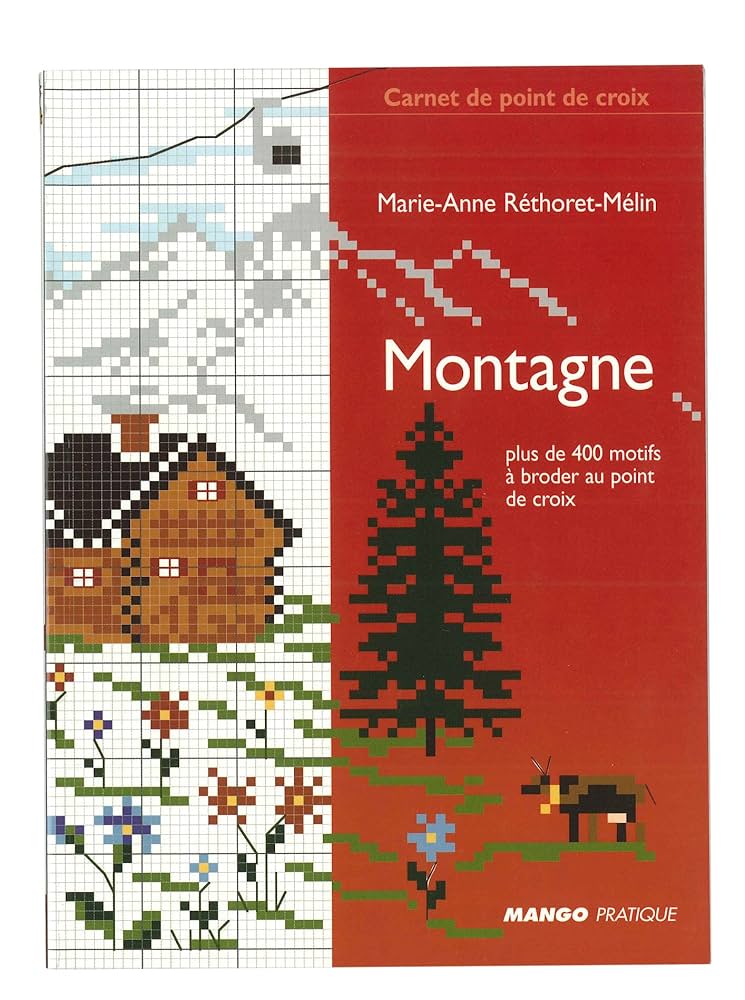 Amazon | MANGO 「Montagne」 クロスステッチ図案集-フランス語